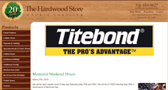 Desktop Screenshot of hardwoodstore.com