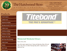 Tablet Screenshot of hardwoodstore.com